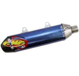 FMF Factory 4.1 Rct blue anodized titanium with carbon end cap silencer Husaberg FE 250 13-14