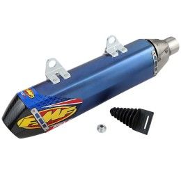 FMF Factory 4.1 Rct blue anodized titanium with carbon end cap silencer Husqvarna FC 450 14-15