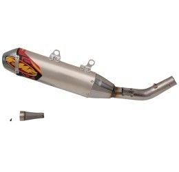 FMF PowerCore 4 HEX Aluminum silencer with end cap Stainless Steel for GasGas MCF 450 21-23