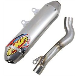 FMF Q4 HEX Aluminum silencer with end cap Stainless Steel for Beta RR 350 20-24