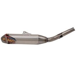 FMF Q4 HEX Aluminum silencer with end cap Stainless Steel for kawasaki kx 450 x 449 cross country 2021