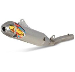 FMF Q4 HEX Aluminum silencer with end cap Stainless Steel for Yamaha WRF 250 20-21