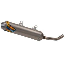 FMF Turbinecore 2.1 Aluminum silencer with end cap Stainless Steel for Husqvarna TC 250 19-22