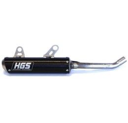 HGS aluminum silencer for KTM 125 EXC 05-16 black