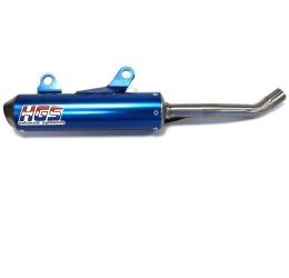HGS aluminum silencer for KTM 125 SX 19-22 blue