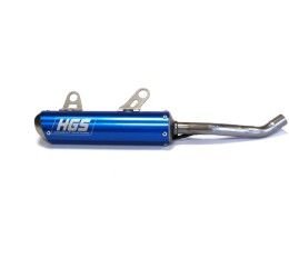 HGS aluminum silencer for KTM 125 SX 23-24 blue