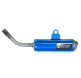 HGS aluminum silencer for KTM 85 SX 04-17 blue
