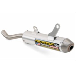 Pro Circuit 304 Round in Aluminum silencer end cap Stainless Steel for Honda CR 250 1990