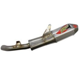Pro Circuit T-6 Asymmetrical Aluminum silencer end cap Stainless Steel for Honda CRF 250 R 21-22