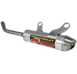 Pro Circuit R-304 Short in Aluminum silencer end cap Stainless Steel for KTM 125 SX 2023
