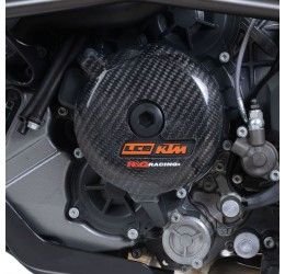 CARBON left engine slider Faster96 by RG for KTM 1050 Adventure 15-18
