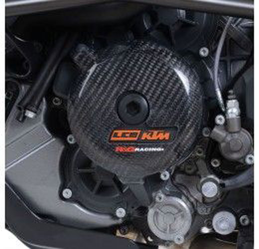 CARBON left engine slider Faster96 by RG for KTM 1290 Super Duke GT 16-23