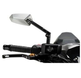 Puig Right rear view mirror mod. F1.1 Aluminum - Dimensions: 124x55 mm - Adjustable - Non -approved -COD.017nd