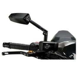 Puig Right rear view mirror mod. F1.1 Black - Dimensions: 124x55 mm - Adjustable - Non -approved -COD.017NN
