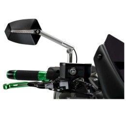 Puig Right rear view mirror mod. GTI Nero - Dimensions: 85x124 mm - Integrated arrows - Adjustable - Omologate -Cod.015dn