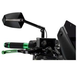 Puig Right rear view mirror mod. GTI Nero - Dimensions: 85x124 mm - Integrated arrows - Adjustable - Omologate -Cod.015nn