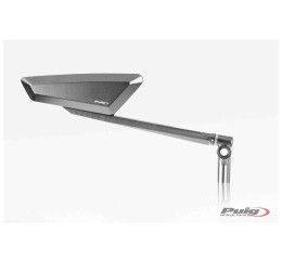 Puig Right rear view mirror mod. Hypernked Aluminum - Dimensions: 48x145 mm - Adjustable - not approved