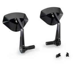 Puig left rear view mirror/right mod. hi -tech 5 black - Dimensions: 89x125 mm - Adjustable - approved