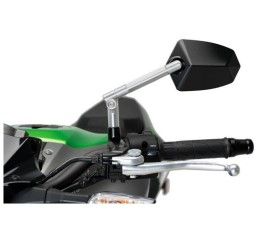 Puig left rear view mirror mod. GT.1 Black - Dimensions: 85x124 mm - Adjustable - approved -COD.019dn