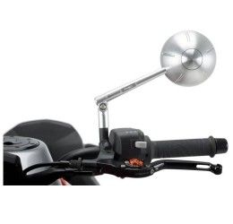 Puig left rear view mirror mod. Retro aluminum - diameter: 94 mm - adjustable - approved