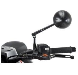 Puig left rear view mirror mod. Black back - diameter: 94 mm - adjustable - approved