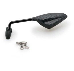 Puig left rear view mirror mod. RS2 Carbon Look - Carena attack - 70 degrees - Dimensions: 120x50.5 mm - approved