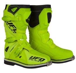 Off-road boots UFO Typhoon for kids neon yellow