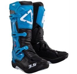 Off-road boots Leatt 3.5 light blue-black color