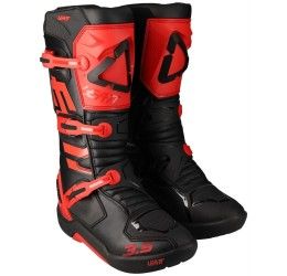 Off-road boots Leatt 3.5 red-black color