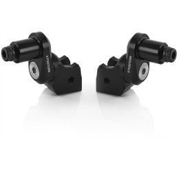 Rizoma Eccentric adjustable rider pegs mounting kit for Ducati Multistrada 1260 Pikes Peak 18-20 Black color