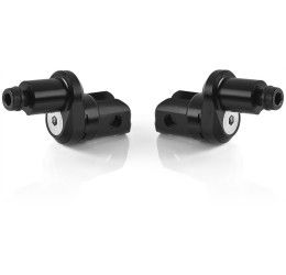 Rizoma Eccentric adjustable rider pegs mounting kit for kawasaki ninja 1000 zx-10rr performance 2025 Black color