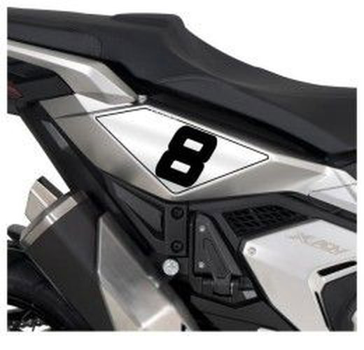 Barracuda number stickers support for Honda X-ADV 750 21-23