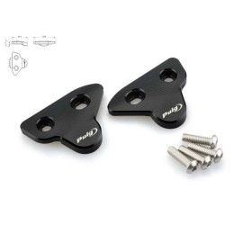 Puig mirror block-off plates for Yamaha R1 15-19 black color (COUPLES)