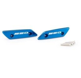 Puig mirror block-off plates for Yamaha T-Max 560 22-24 blue color (COUPLES)