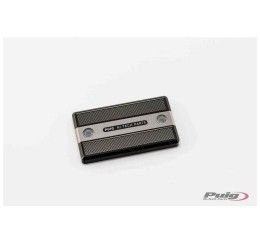 Puig Clutch/front brake fluid reservoir cap for Suzuki V-Strom 650 XT 15-25 silver color