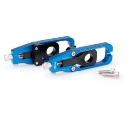 Chain adjuster Puig for Kawasaki Z 900 17-25 color blue