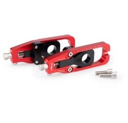 Chain adjuster Puig for Kawasaki Z 900 17-25 color red