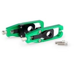 Chain adjuster Puig for Kawasaki Z 900 17-25 color green