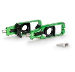 Chain adjuster Puig for Yamaha R1 09-14 color green