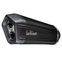 Leovince LV-12 Black Edition - Stainless Steel exhaust - stainless steel black finish with carbon bottom - homologated for Honda NT 1100 22-24