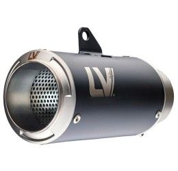Leovince LV Corsa Black Edition exhaust - black stainless steel - Not approved for Kawasaki Ninja 500 SE 24-25