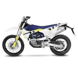 Leovince LV One Evo - Stainless Steel exhaust - stainless steel with carbon bottom - homologated for Husqvarna 701 Enduro 21-24