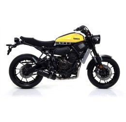 Arrow Rebel nichrom silencer with carby end cap street legal for Yamaha MT-07 Tracer 700 16-24