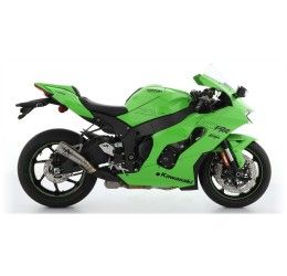 Arrow Titanium Pro-Race silencer with titanium link pipe street legal for Kawasaki ZX-10R 21-24