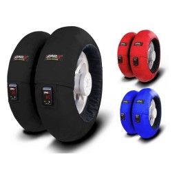 Tyre Warmers Capit FULL ZONE VISION DUCATI (front + rear) with display for Ducati models with single-sided swingarm