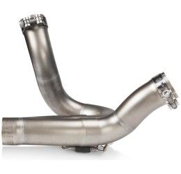 Akrapovic link pipe staniless steel for Ducati Desert X 22-24