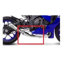 Leovince link pipe de-cat stainless steel for Yamaha R1 M 17-24