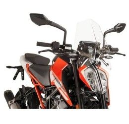 Puig screen model naked n.g. sport for KTM 125 Duke 17-23 transparent color