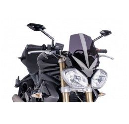 Puig screen model naked n.g. sport for Triumph Street Triple 675 R 13-16 dark smoke color