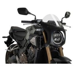 Puig screen model semicarenato for Honda CB 650 R 24-25 black color